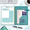 Meeting Notebook with Action Items Project Planner for Note Taking Office and Business Agenda Organizer for Men and Women 160 Pages 7 x 10 Inches Teal